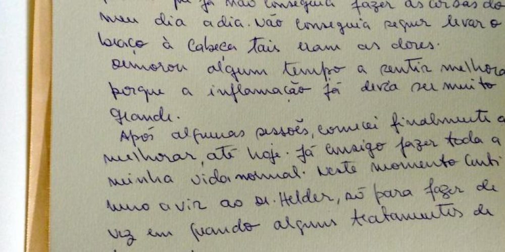 NÃO CONSEGUIA LEVANTAR O BRAÇO